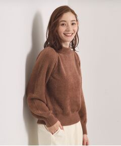 ITS'DEMO / イッツデモ ニット・セーター | 【手洗い可】フェザーヤーンパフスリーブニット
