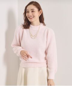 ITS'DEMO / イッツデモ ニット・セーター | 【手洗い可】フェザーヤーンパフスリーブニット