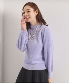 ITS'DEMO / イッツデモ ニット・セーター | 【手洗い可】フェザーヤーンパフスリーブニット