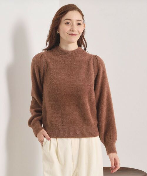 ITS'DEMO / イッツデモ ニット・セーター | 【手洗い可】フェザーヤーンパフスリーブニット | 詳細20