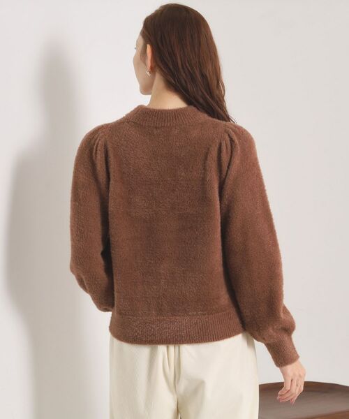 ITS'DEMO / イッツデモ ニット・セーター | 【手洗い可】フェザーヤーンパフスリーブニット | 詳細22