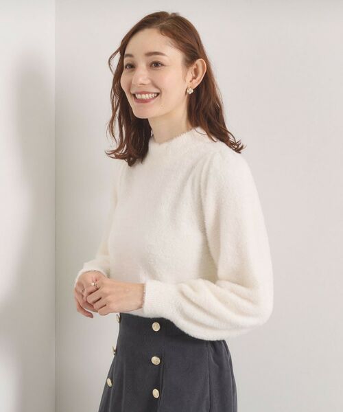 ITS'DEMO / イッツデモ ニット・セーター | 【手洗い可】フェザーヤーンパフスリーブニット | 詳細5