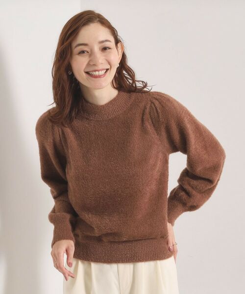 ITS'DEMO / イッツデモ ニット・セーター | 【手洗い可】フェザーヤーンパフスリーブニット | 詳細8