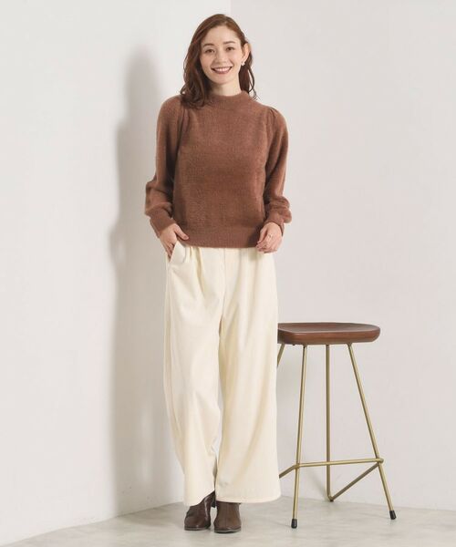 ITS'DEMO / イッツデモ ニット・セーター | 【手洗い可】フェザーヤーンパフスリーブニット | 詳細9