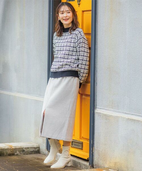 ITS'DEMO / イッツデモ ニット・セーター | 【手洗い可】ツイードニット | 詳細2