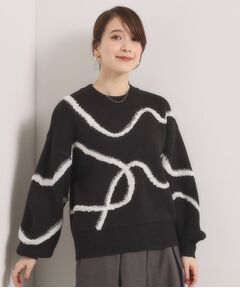 ITS'DEMO / イッツデモ ニット・セーター | 【手洗い可】ニュアンス柄ニット