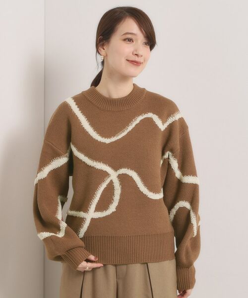 ITS'DEMO / イッツデモ ニット・セーター | 【手洗い可】ニュアンス柄ニット | 詳細13