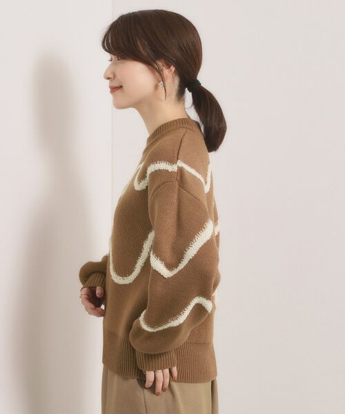 ITS'DEMO / イッツデモ ニット・セーター | 【手洗い可】ニュアンス柄ニット | 詳細14