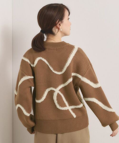 ITS'DEMO / イッツデモ ニット・セーター | 【手洗い可】ニュアンス柄ニット | 詳細15