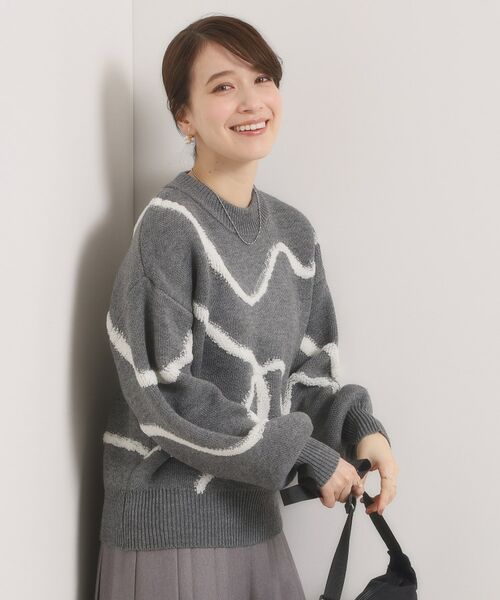 ITS'DEMO / イッツデモ ニット・セーター | 【手洗い可】ニュアンス柄ニット | 詳細2