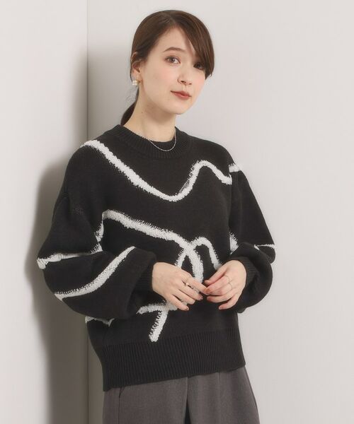 ITS'DEMO / イッツデモ ニット・セーター | 【手洗い可】ニュアンス柄ニット | 詳細5