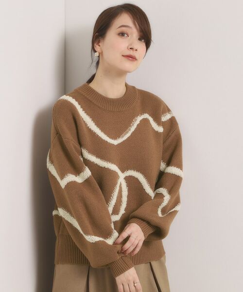 ITS'DEMO / イッツデモ ニット・セーター | 【手洗い可】ニュアンス柄ニット | 詳細9