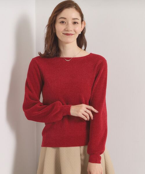 ITS'DEMO / イッツデモ ニット・セーター | 【毛玉防止／洗濯機OK】ボートネックモールニット | 詳細19