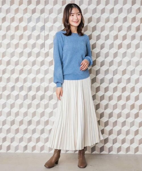 ITS'DEMO / イッツデモ ニット・セーター | 【毛玉防止／洗濯機OK】ボートネックモールニット | 詳細2