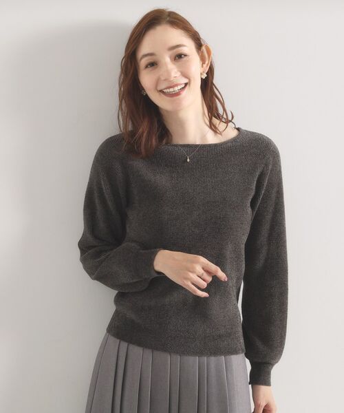 ITS'DEMO / イッツデモ ニット・セーター | 【毛玉防止／洗濯機OK】ボートネックモールニット | 詳細8