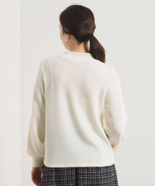 ITS'DEMO / イッツデモ カットソー | 【手洗い可】パール調衿起毛リブプルオーバー | 詳細15