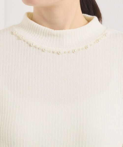 ITS'DEMO / イッツデモ カットソー | 【手洗い可】パール調衿起毛リブプルオーバー | 詳細16