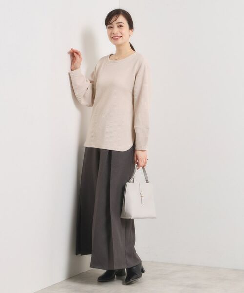 ITS'DEMO / イッツデモ カットソー | 【洗濯機OK】ラウンドヘム起毛リブプルオーバー | 詳細11