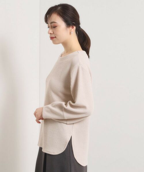 ITS'DEMO / イッツデモ カットソー | 【洗濯機OK】ラウンドヘム起毛リブプルオーバー | 詳細14