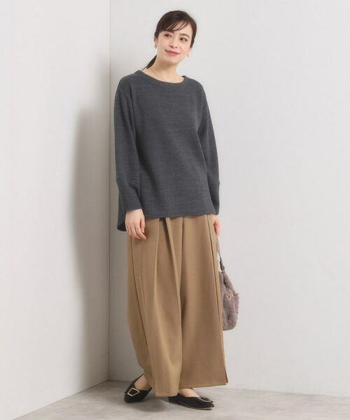 ITS'DEMO / イッツデモ カットソー | 【洗濯機OK】ラウンドヘム起毛リブプルオーバー | 詳細7