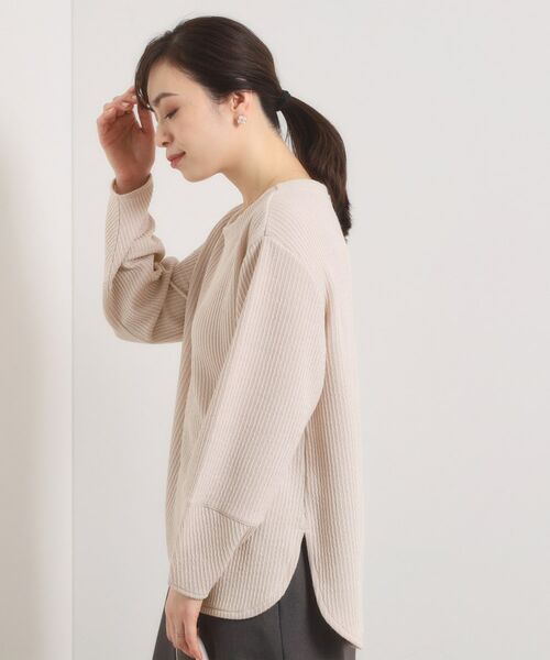 ITS'DEMO / イッツデモ カットソー | 【洗濯機OK】ラウンドヘム起毛リブプルオーバー | 詳細9