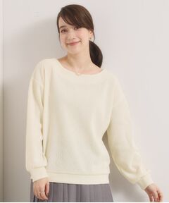 ITS'DEMO / イッツデモ カットソー | 【洗濯機OK】ウェーブモールプルオーバー