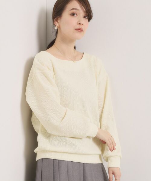 ITS'DEMO / イッツデモ カットソー | 【洗濯機OK】ウェーブモールプルオーバー | 詳細1