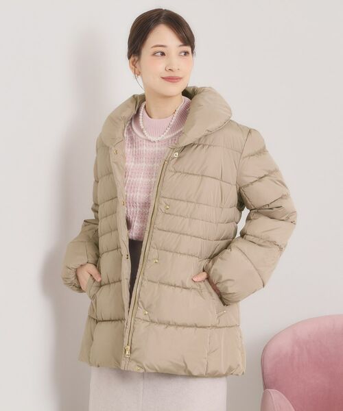 ITS'DEMO / イッツデモ その他アウター | 【撥水加工】ショールカラー中綿ミディ丈コート | 詳細10