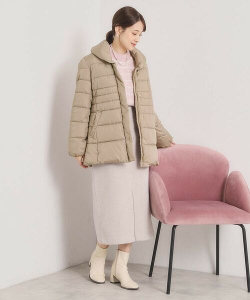 ITS'DEMO / イッツデモ その他アウター | 【撥水加工】ショールカラー中綿ミディ丈コート | 詳細12