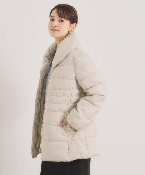 ITS'DEMO / イッツデモ その他アウター | 【撥水加工】ショールカラー中綿ミディ丈コート | 詳細16