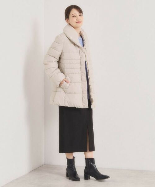 ITS'DEMO / イッツデモ その他アウター | 【撥水加工】ショールカラー中綿ミディ丈コート | 詳細18