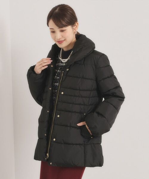 ITS'DEMO / イッツデモ その他アウター | 【撥水加工】ショールカラー中綿ミディ丈コート | 詳細4