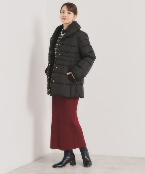 ITS'DEMO / イッツデモ その他アウター | 【撥水加工】ショールカラー中綿ミディ丈コート | 詳細6