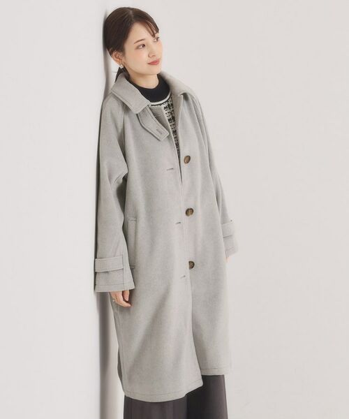 ITS'DEMO / イッツデモ ステンカラーコート | モッサ風ロングコート | 詳細13