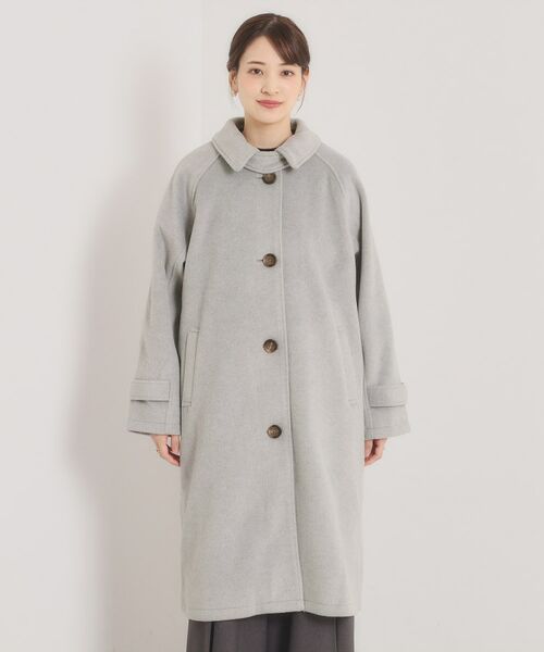 ITS'DEMO / イッツデモ ステンカラーコート | モッサ風ロングコート | 詳細17