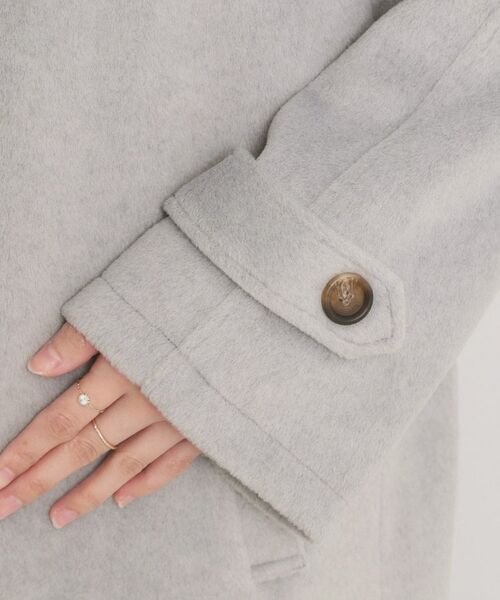 ITS'DEMO / イッツデモ ステンカラーコート | モッサ風ロングコート | 詳細22