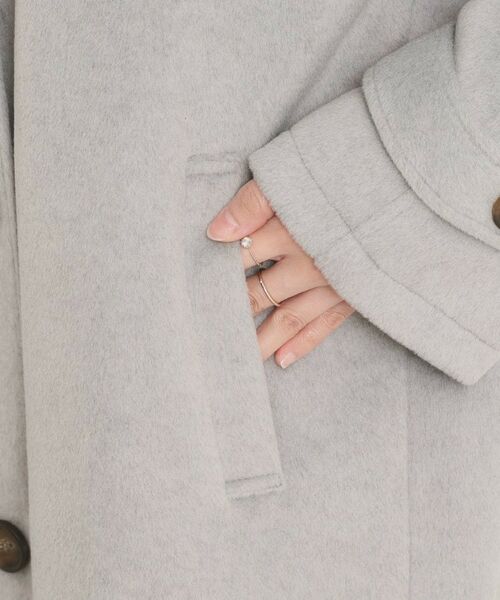 ITS'DEMO / イッツデモ ステンカラーコート | モッサ風ロングコート | 詳細23