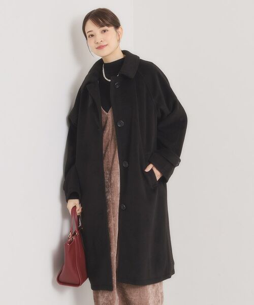 ITS'DEMO / イッツデモ ステンカラーコート | モッサ風ロングコート | 詳細3