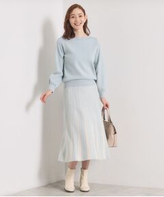 ITS'DEMO / イッツデモ セットアップ | 【手洗い可】フレアスカートニットセットアップ