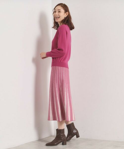 ITS'DEMO / イッツデモ セットアップ | 【手洗い可】フレアスカートニットセットアップ | 詳細12