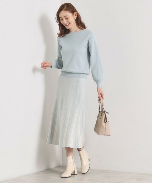 ITS'DEMO / イッツデモ セットアップ | 【手洗い可】フレアスカートニットセットアップ | 詳細16