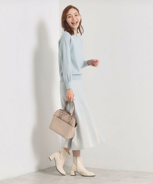ITS'DEMO / イッツデモ セットアップ | 【手洗い可】フレアスカートニットセットアップ | 詳細17