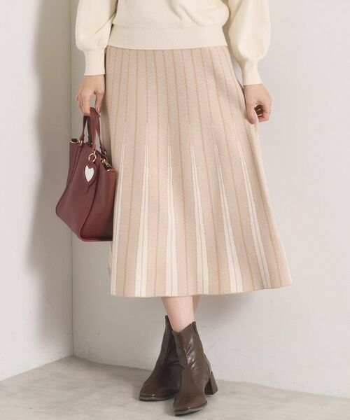 ITS'DEMO / イッツデモ セットアップ | 【手洗い可】フレアスカートニットセットアップ | 詳細3