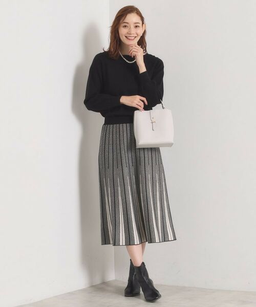 ITS'DEMO / イッツデモ セットアップ | 【手洗い可】フレアスカートニットセットアップ | 詳細8