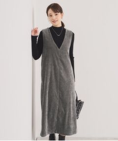 ITS'DEMO / イッツデモ ロング・マキシ丈ワンピース | 【手洗い可】ベロアジャンスカ