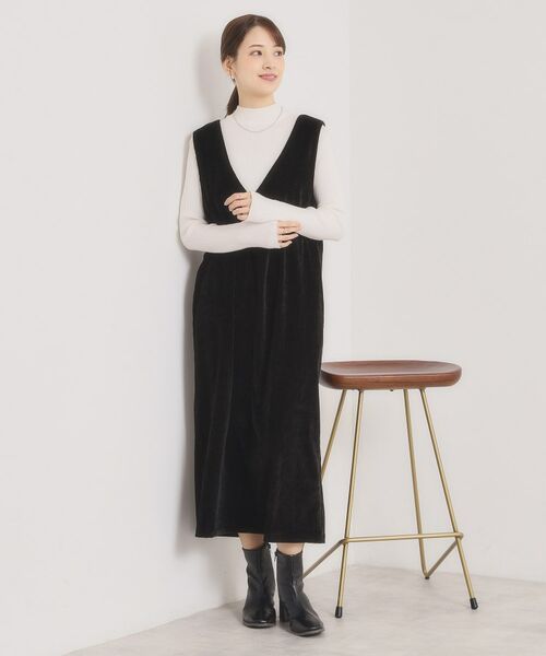 ITS'DEMO / イッツデモ ロング・マキシ丈ワンピース | 【手洗い可】ベロアジャンスカ | 詳細6