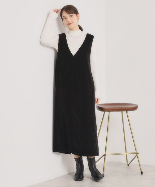 ITS'DEMO / イッツデモ ロング・マキシ丈ワンピース | 【手洗い可】ベロアジャンスカ | 詳細7