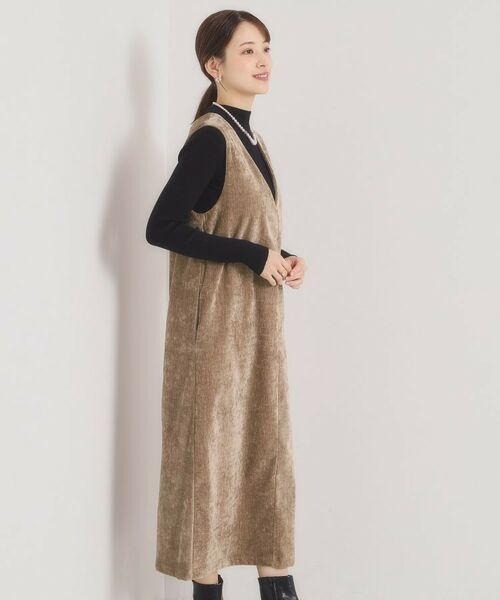 ITS'DEMO / イッツデモ ロング・マキシ丈ワンピース | 【手洗い可】ベロアジャンスカ | 詳細9