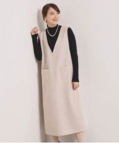 ITS'DEMO / イッツデモ ミニ丈・ひざ丈ワンピース | 【洗濯機OK】カットメルトンジャンスカ