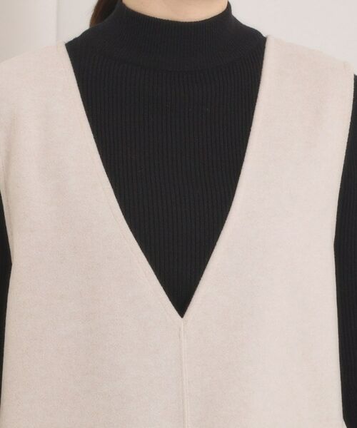 ITS'DEMO / イッツデモ ミニ丈・ひざ丈ワンピース | 【洗濯機OK】カットメルトンジャンスカ | 詳細17